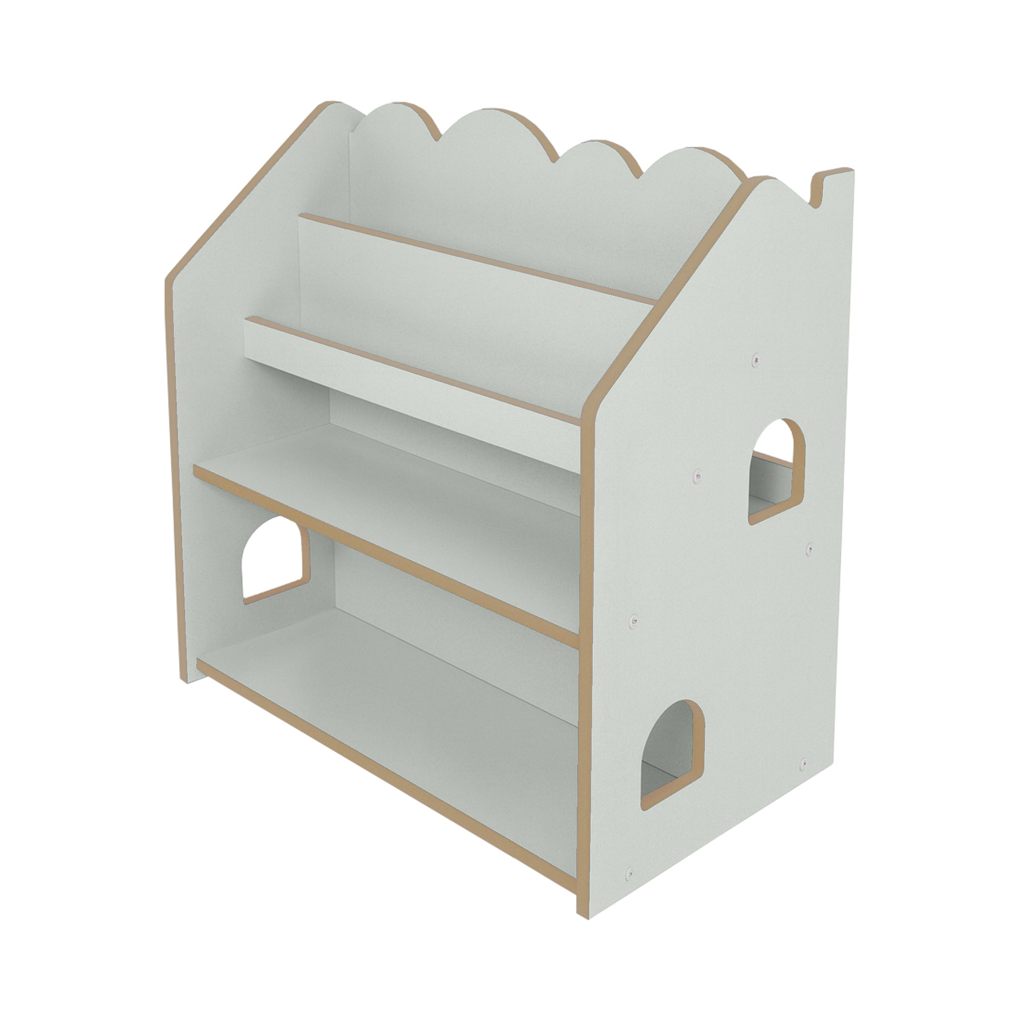 Meowbaby MeowBaby Biblioteczka Montessori – Regał Domek na Książki MDF