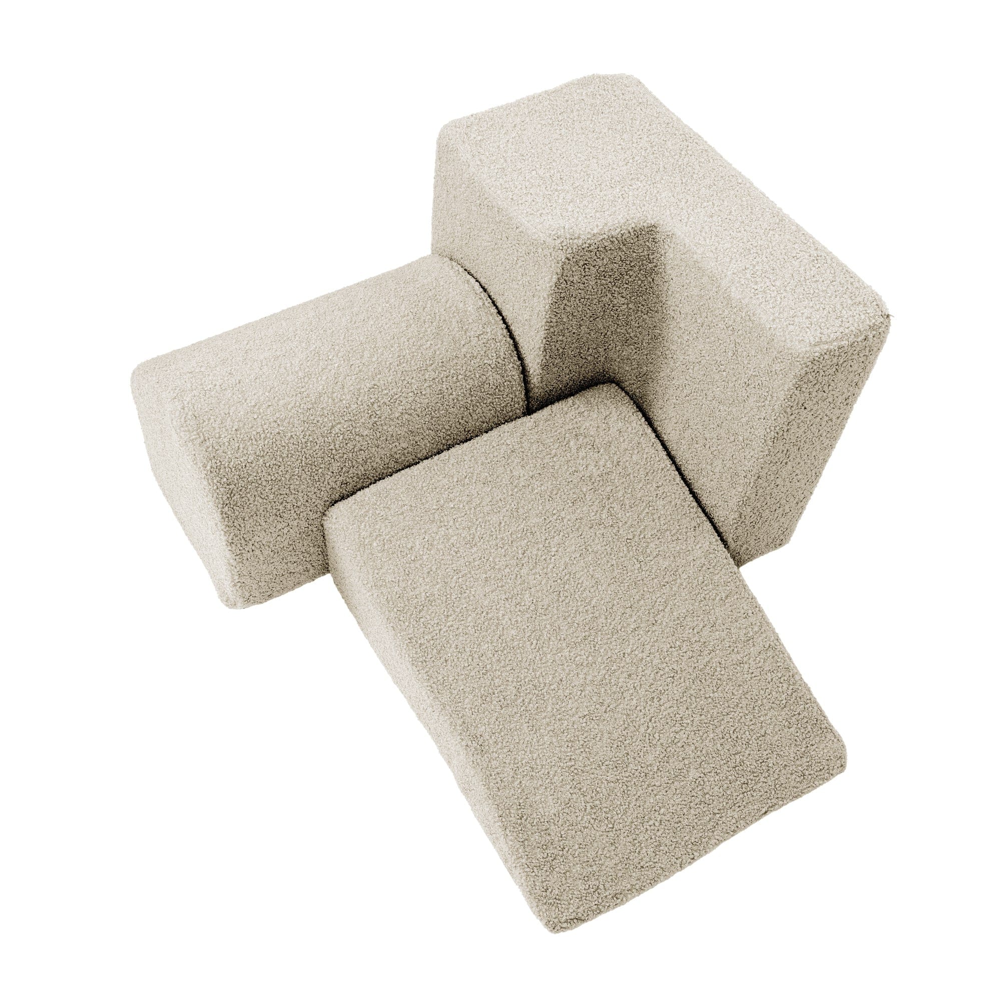 Meowbaby Piankowy Plac Zabaw dla Dzieci | 3 elementy | Boucle