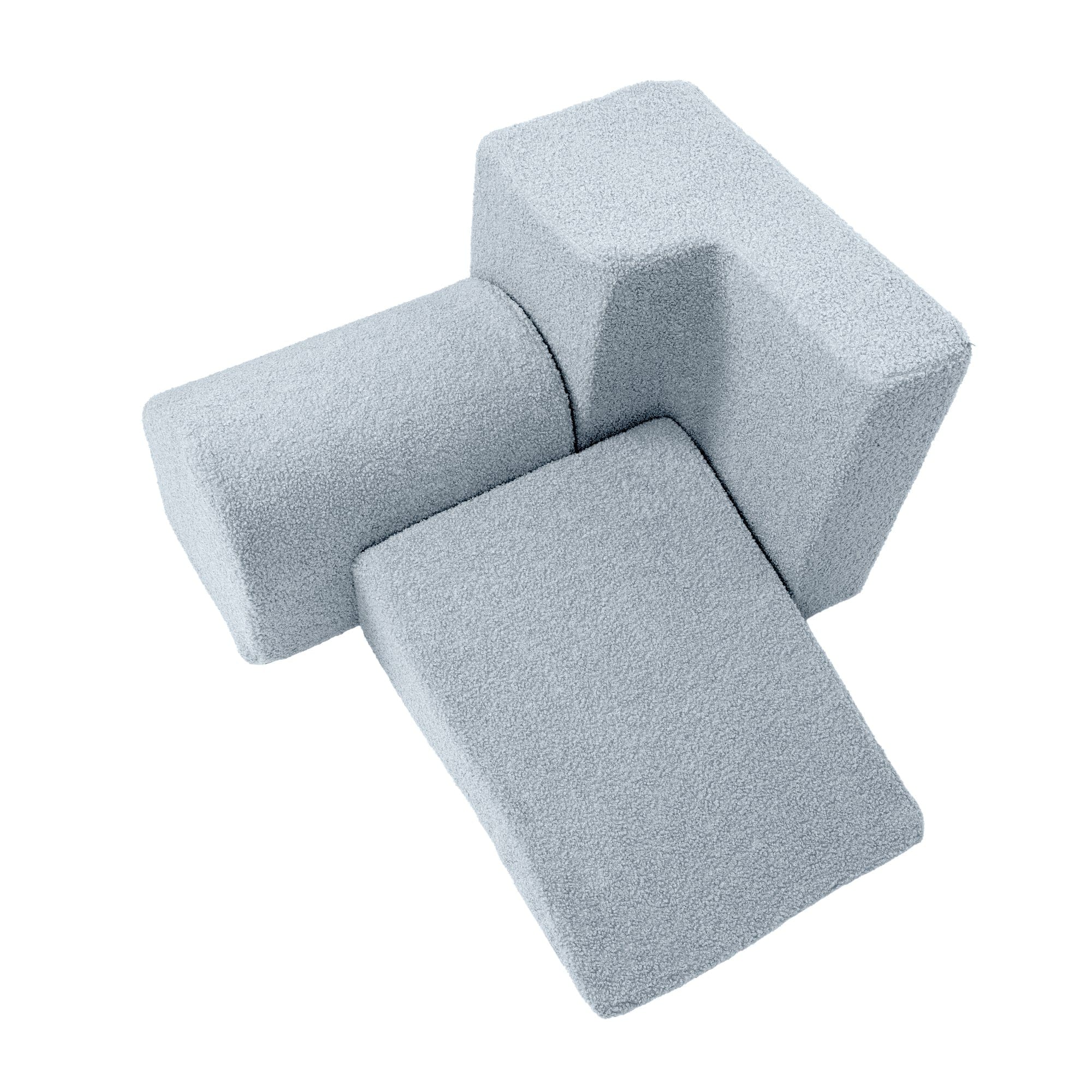 Meowbaby Piankowy Plac Zabaw dla Dzieci | 3 elementy | Boucle