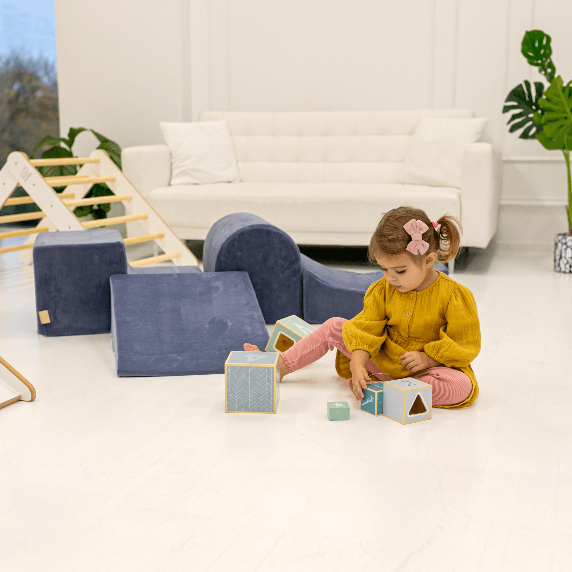 Meowbaby Piankowy Plac Zabaw dla Dzieci | Z Basenem z Kulkami | Ciemnozielony | Velvet