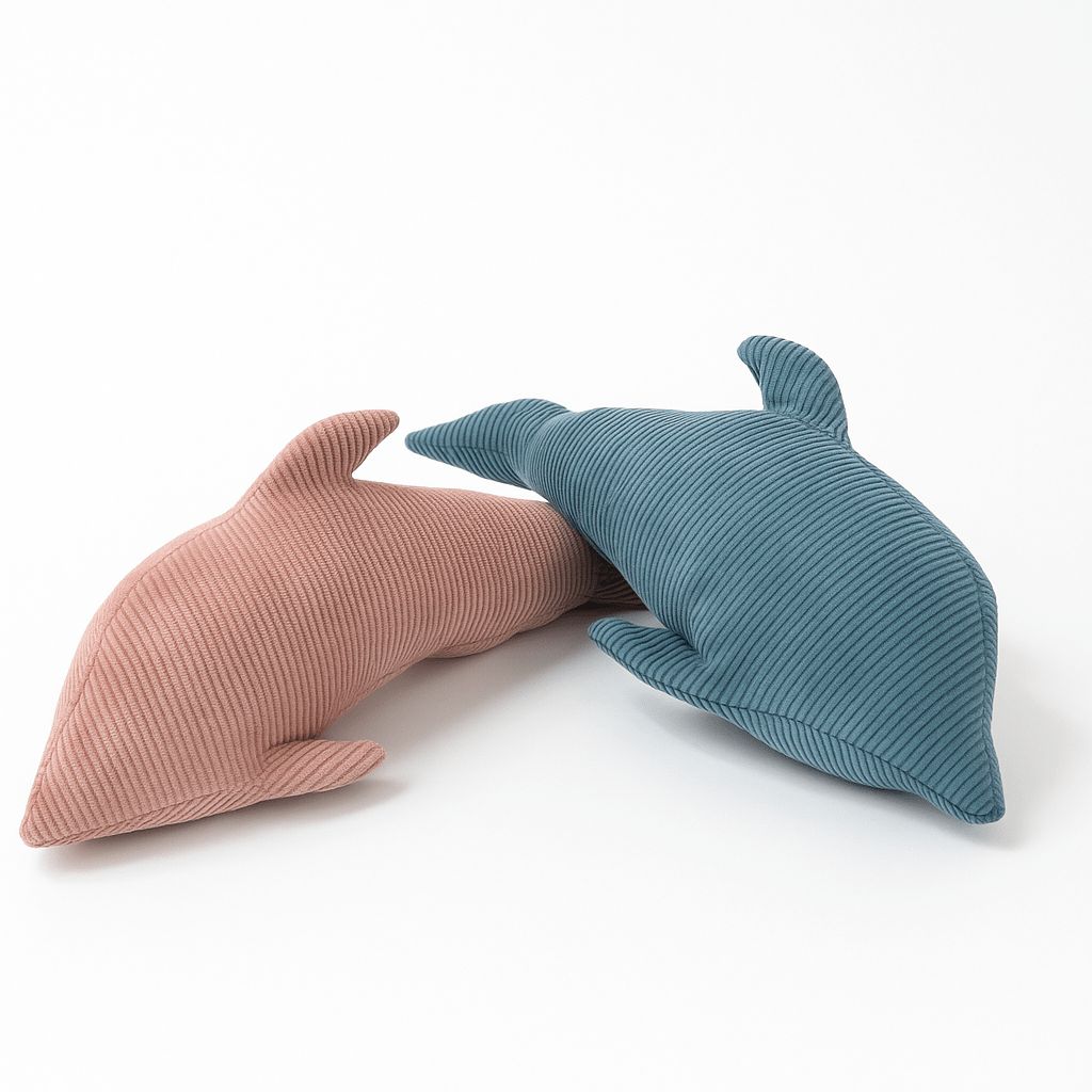 Meowbaby Poduszka Dekoracyjna dla Dzieci Delfin - Miękka i Stylowa | Slimcord