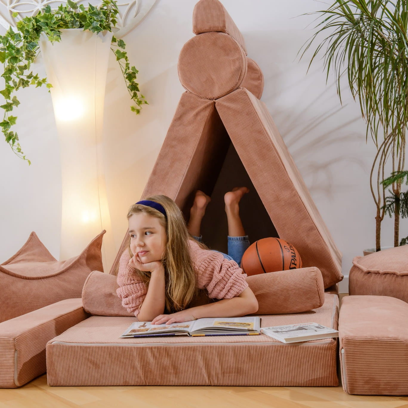 Meowbaby Slimcord Modułowa Piankowa Sofa dla Dzieci | 6 Elementów