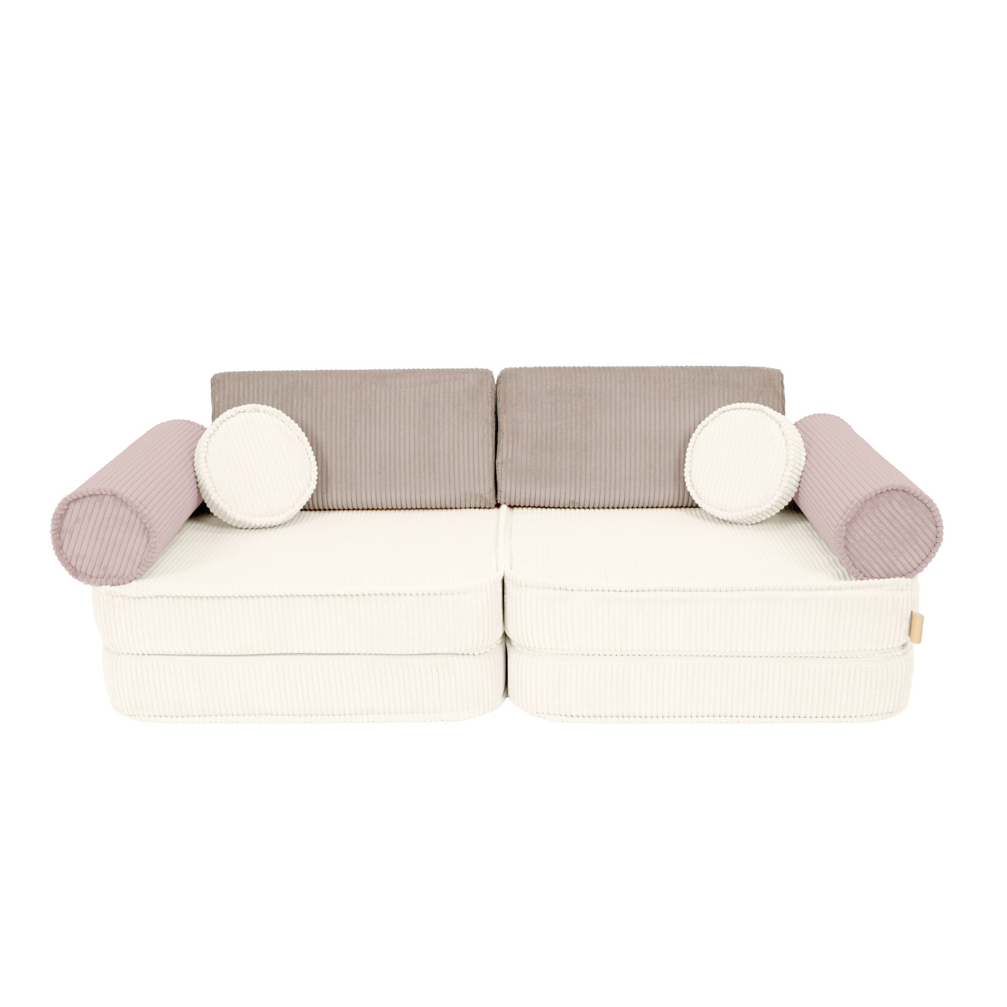 Meowbaby Sofa Modułowa dla Dziecka – 8 Elementów | Aesthetic Latte Macchiato