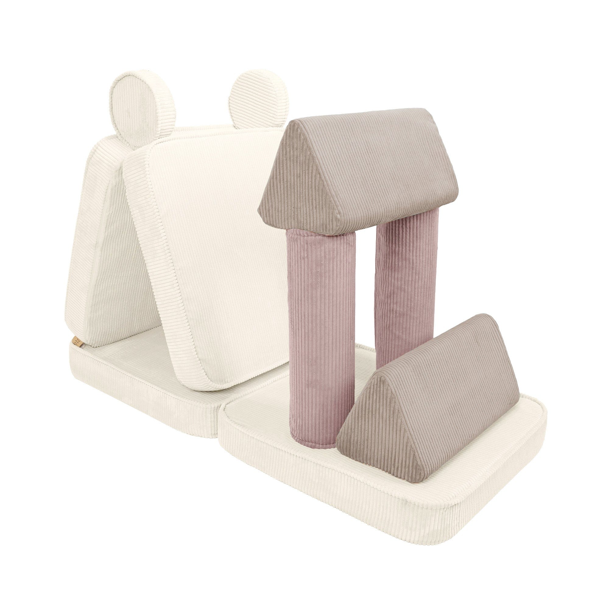 Meowbaby Sofa Modułowa dla Dziecka – 8 Elementów | Aesthetic Latte Macchiato