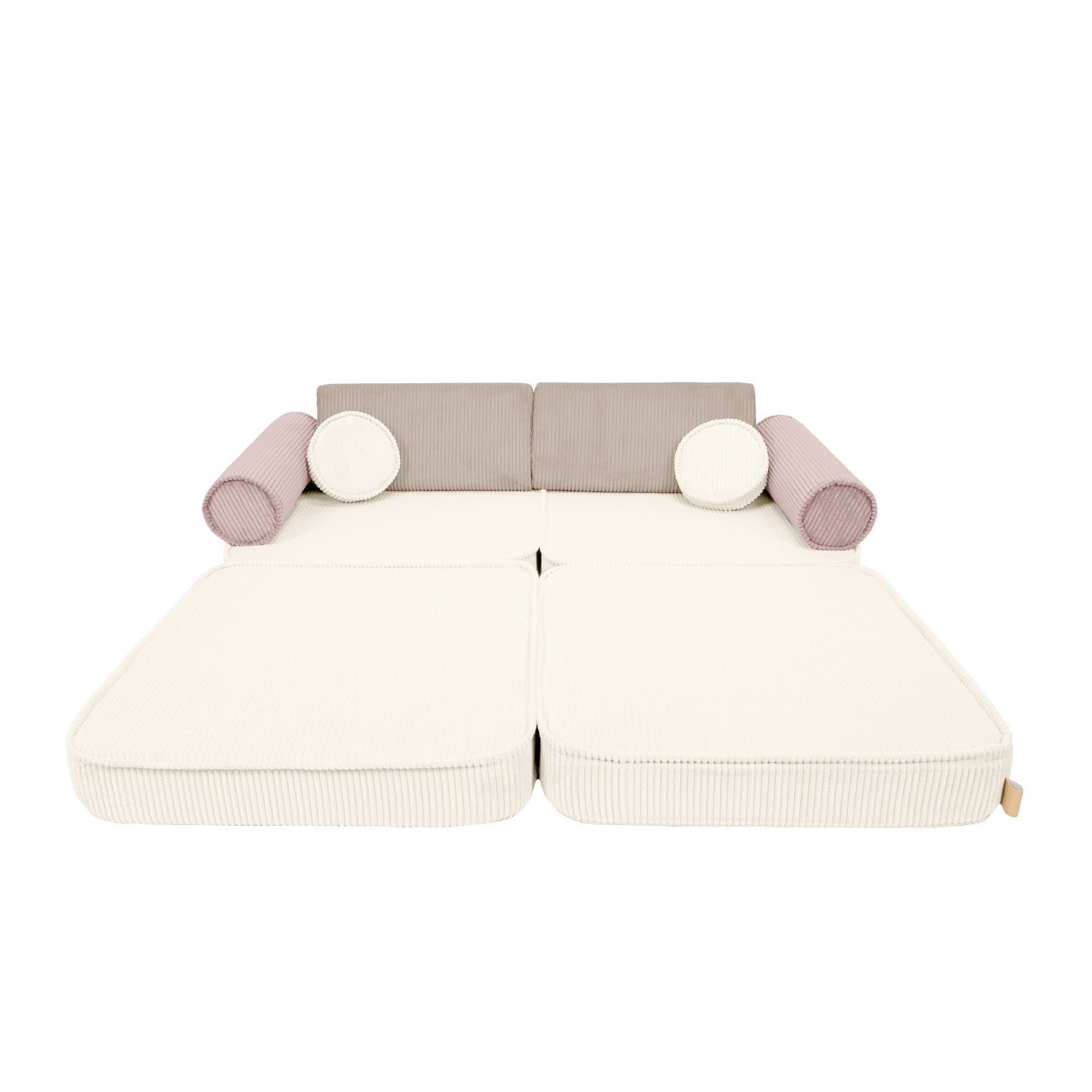 Meowbaby Sofa Modułowa dla Dziecka – 8 Elementów | Aesthetic Latte Macchiato