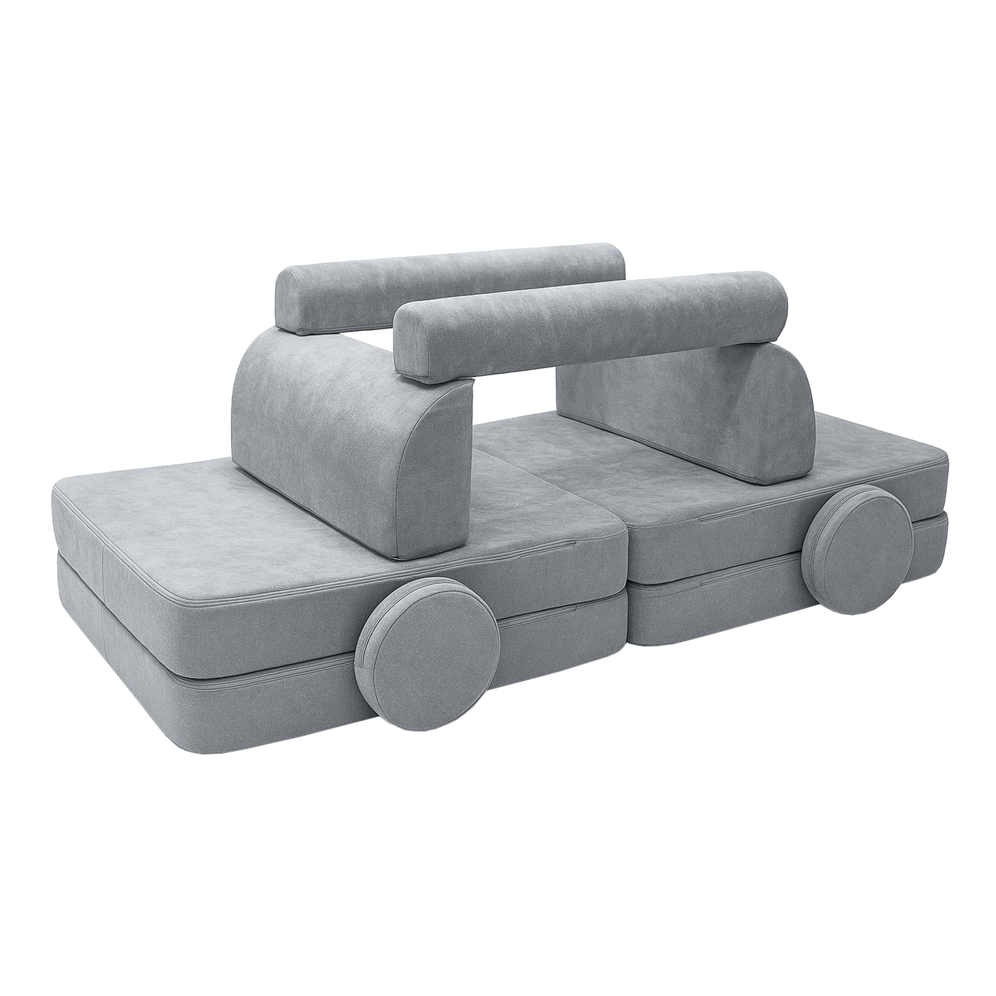 Meowbaby Sofa Modułowa dla Dziecka – 8 Elementów | Mellow | 160cm