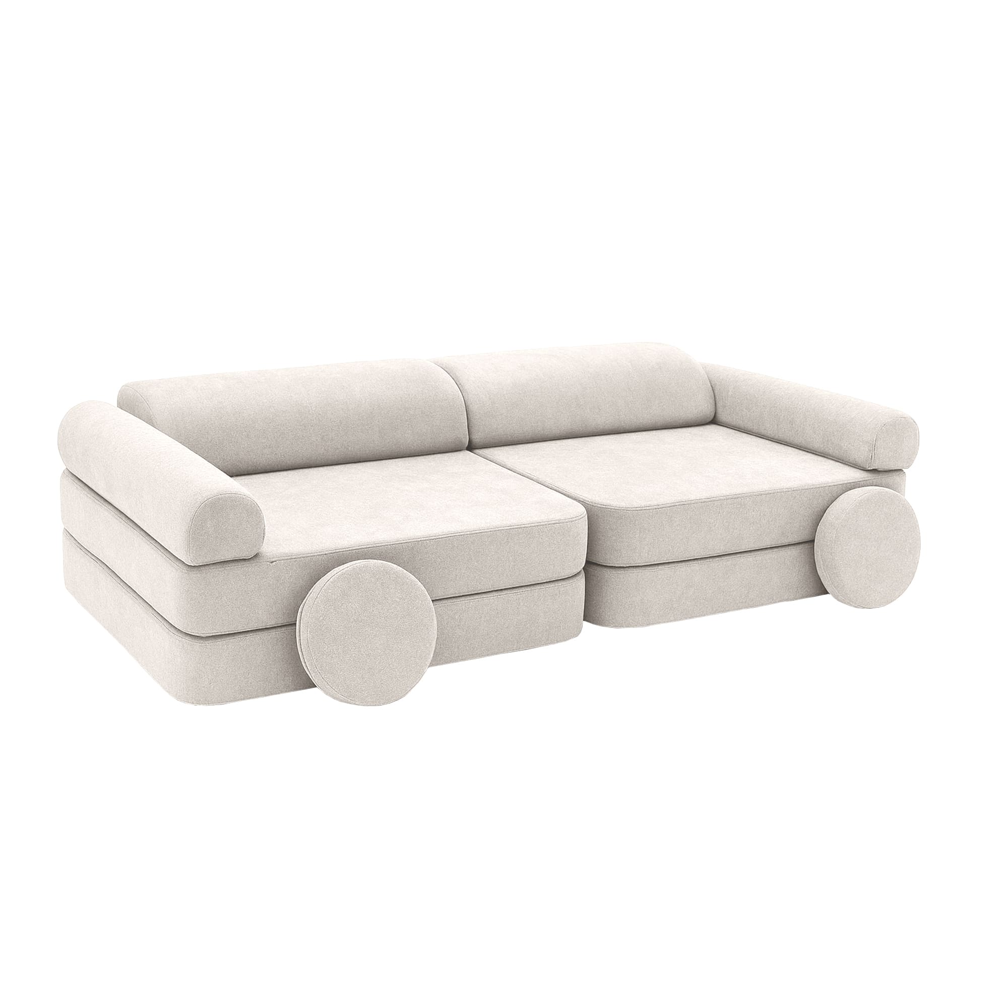 Meowbaby Sofa Modułowa dla Dziecka – 8 Elementów | Mellow | 160cm