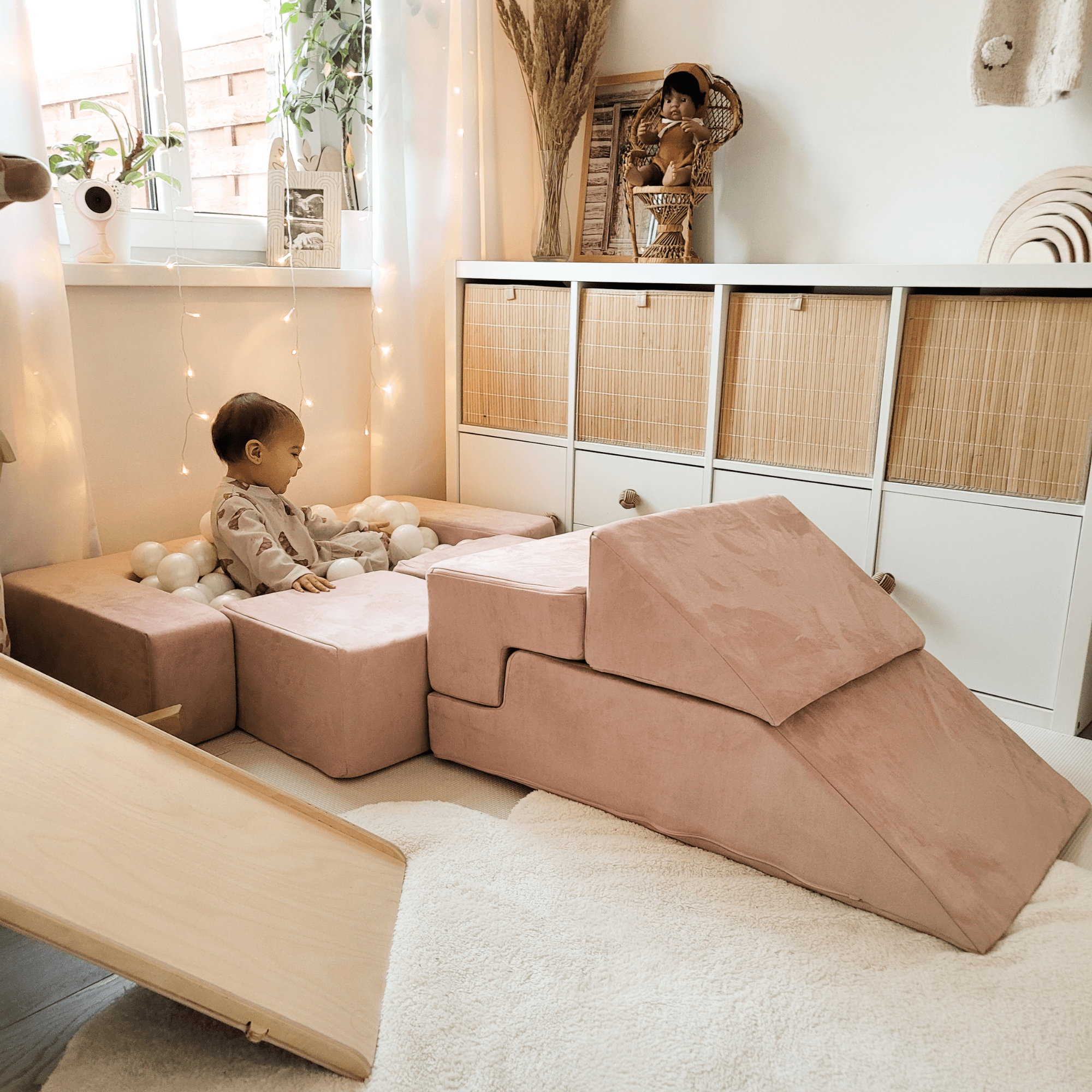 Meowbaby Sofa Modułowa dla Dziecka Bricks – 6 Elementów | Velvet