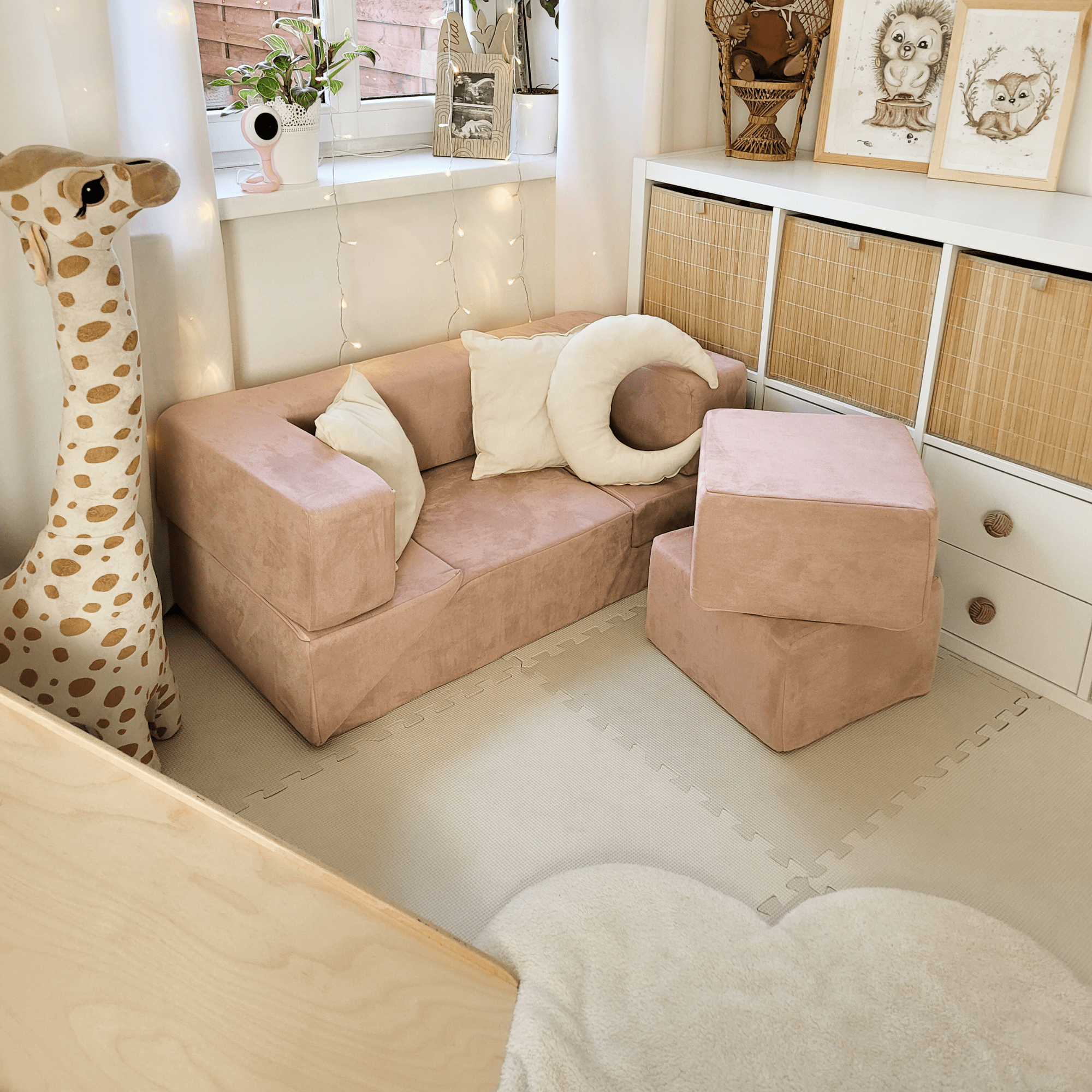 Meowbaby Sofa Modułowa dla Dziecka Bricks – 6 Elementów | Velvet