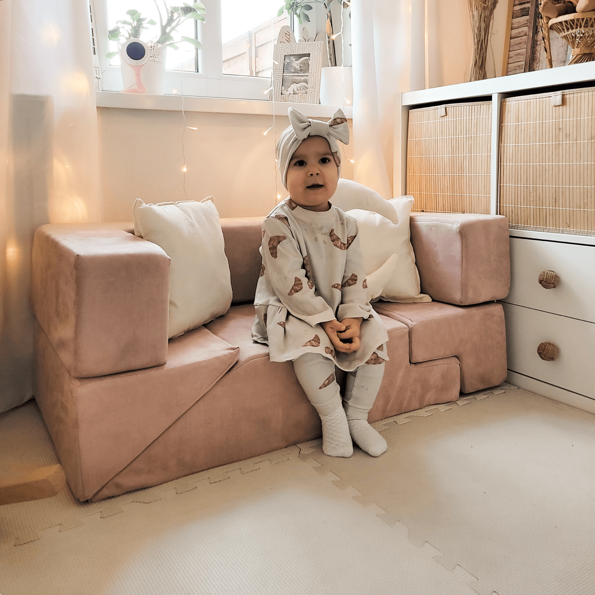 Meowbaby Sofa Modułowa dla Dziecka Bricks – 6 Elementów | Velvet