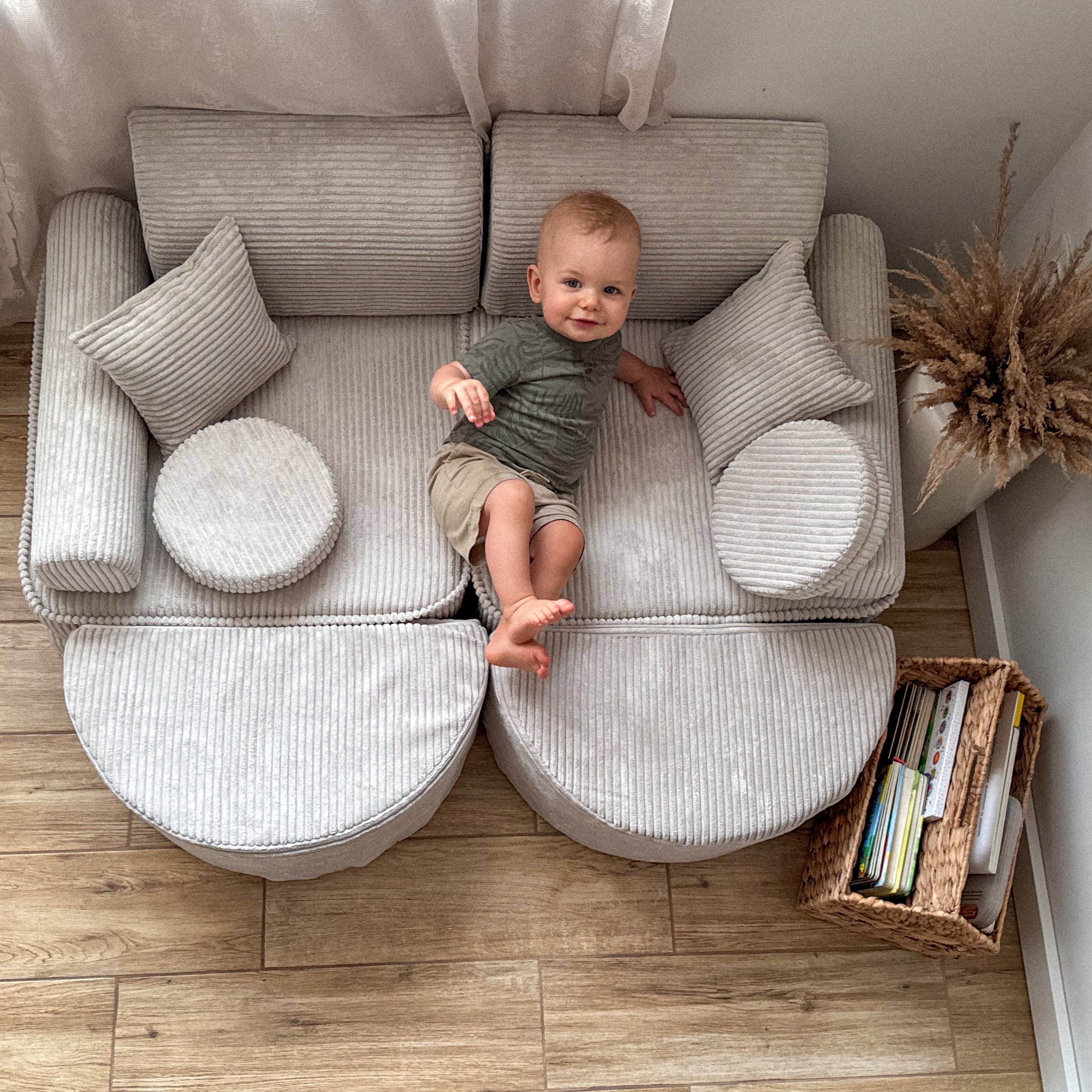 Meowbaby Sofa Modułowa dla Dziecka Max - 12 Elementów | Aesthetic