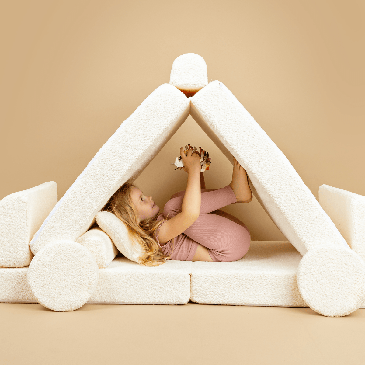 Modular Play Sofa Plus - 10 Elements | Boucle | MeowBaby