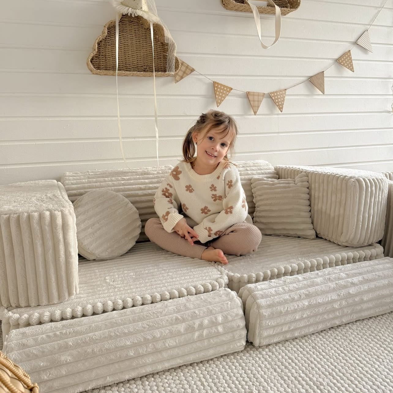Meowbaby Sofa Modułowa dla Dziecka Plus - 10 Elementów | Churros