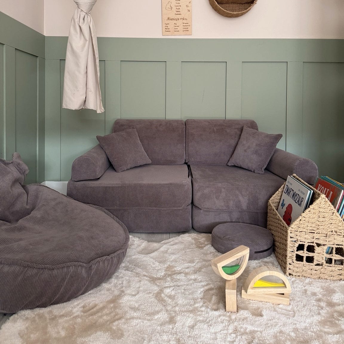 Meowbaby Sofa Modułowa dla Dziecka Plus - 10 Elementów | Slimcord