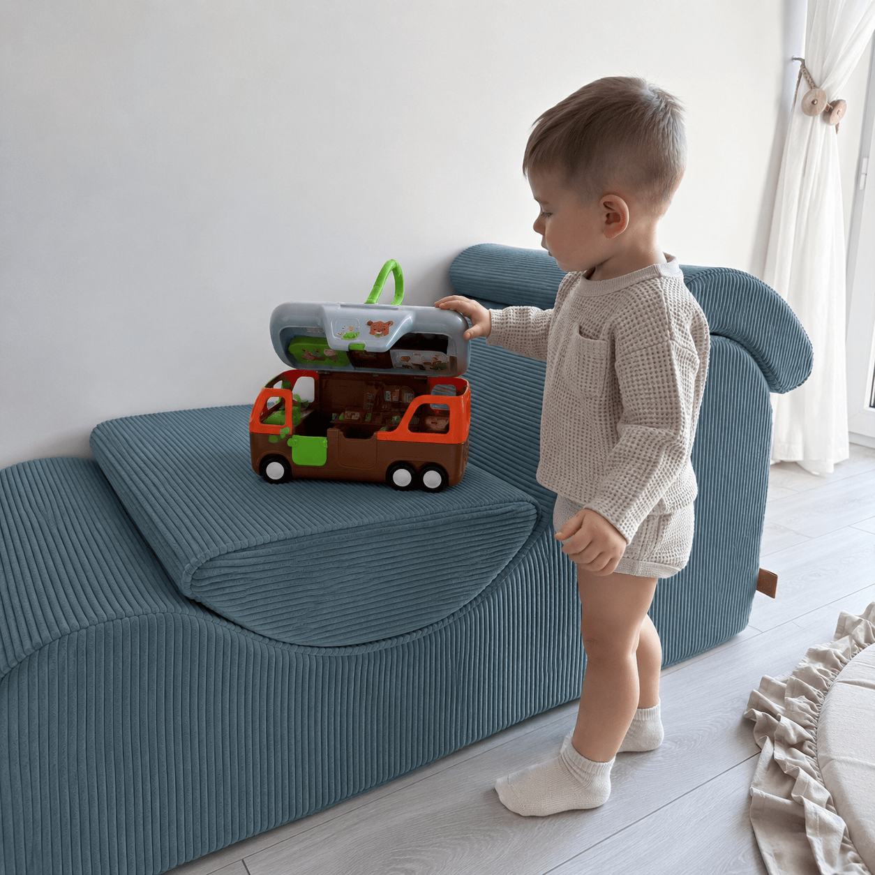 Meowbaby Wygodny Fotel dla Dziecka - Wave Lounger | Aesthetic
