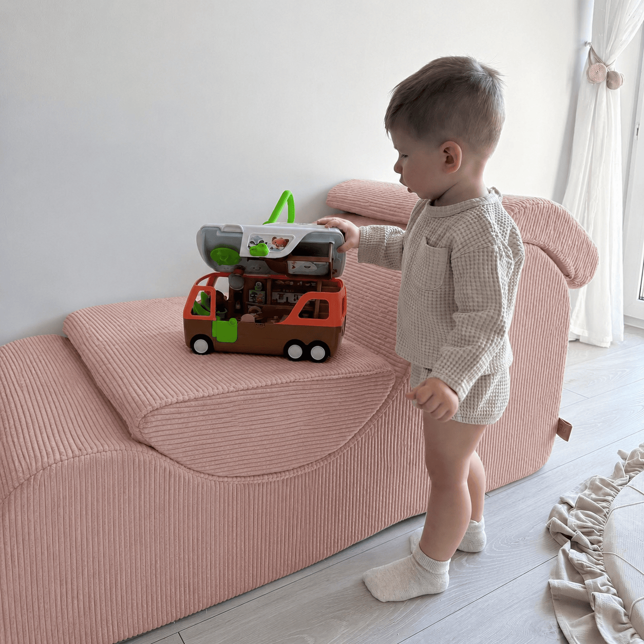 Meowbaby Wygodny Fotel dla Dziecka - Wave Lounger | Aesthetic